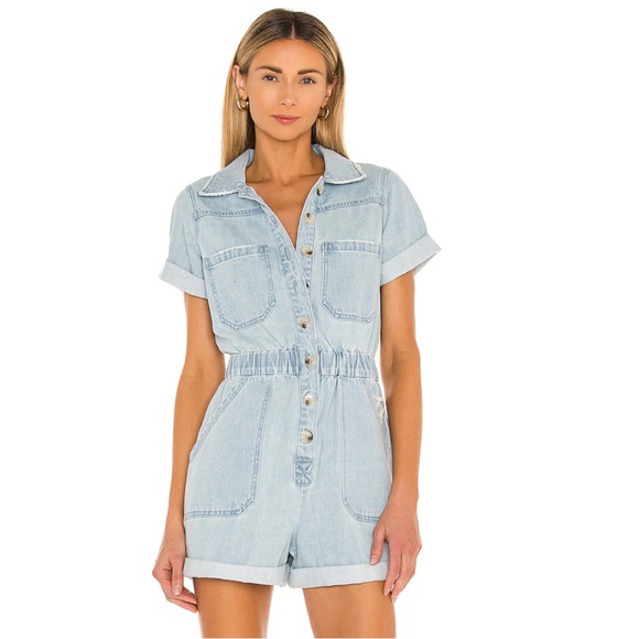 Show Me Your MuMu Pants - SHOW ME YOUR MUMU Cannon Romper in Dockside sz Xs